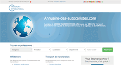 Desktop Screenshot of annuaire-des-autocaristes.com