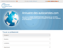 Tablet Screenshot of annuaire-des-autocaristes.com